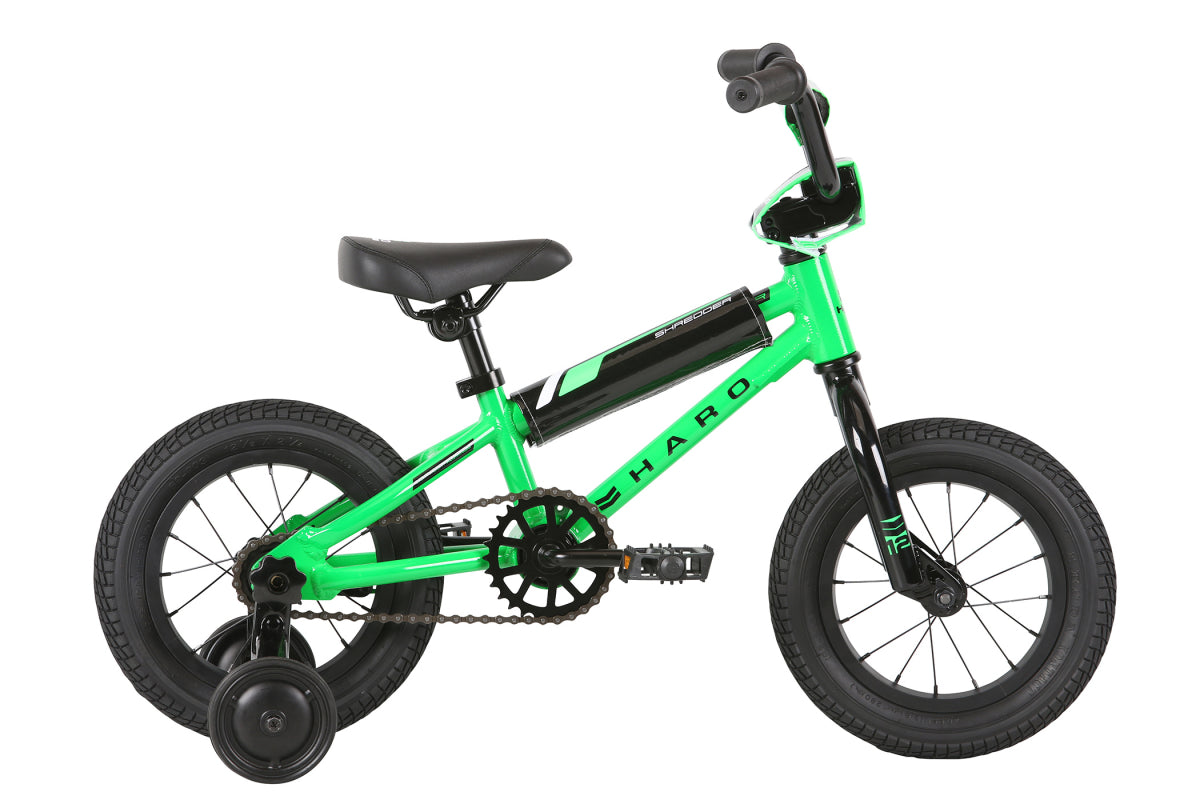 SHREDDER 14 by Haro with training wheels and trade in value