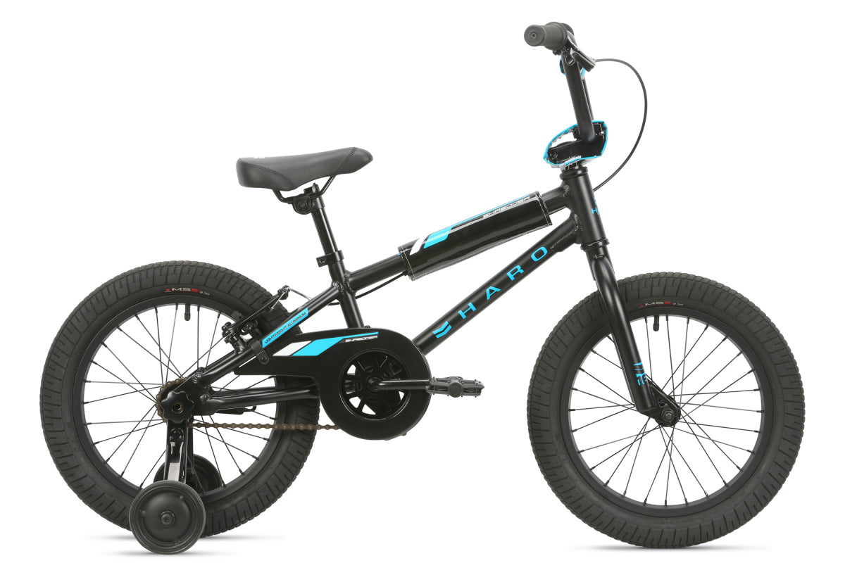 SHREDDER 14 by Haro with training wheels and trade in value